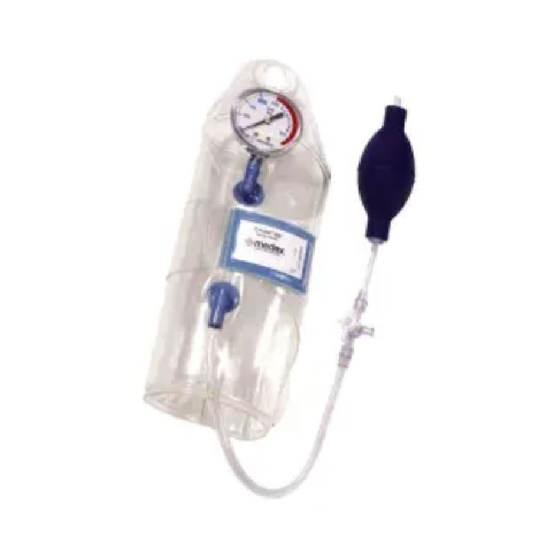 Infusor de presión con manómetro reutilizable